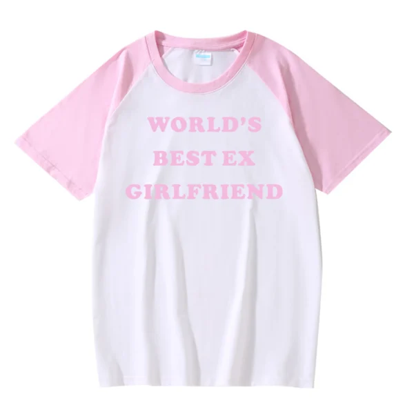World Best Ex Girlfriend TEE - Pink/White